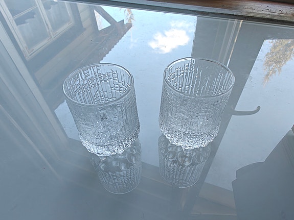 Iittala Ultima Thule ryyppy snapsilasit 2 kpl kirkas