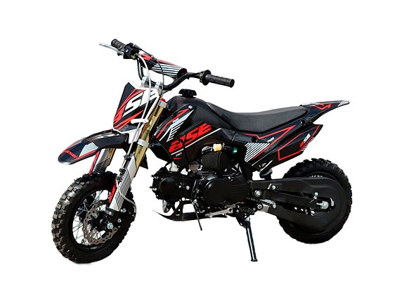 Lasten crossipyörä 70cc sähköstartilla BSE Pro Edition Valitse väri: Musta/