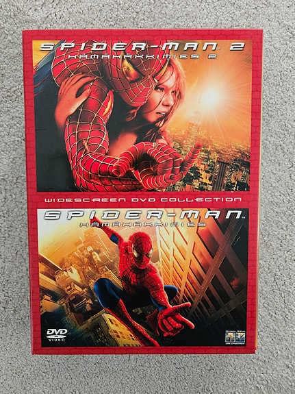 Spider-Man 1 & 2 DVD boxi