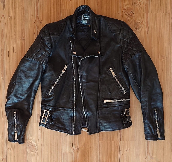 Nahkatakki / nahkarotsi / biker / prätkärotsi / cafe racer KOKO 38 / M