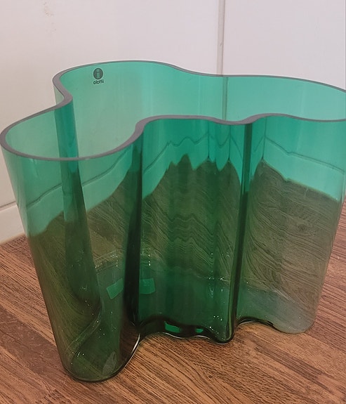 Iittala Aalto maljakko 160 mm emerald/ smaragdinvihreä