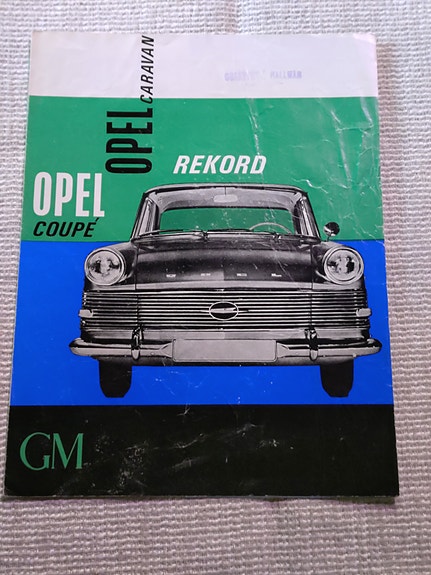 Opel Record myyntiesite
