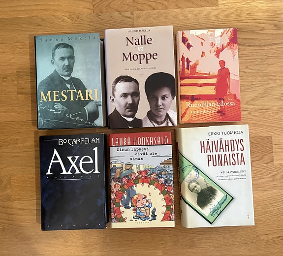 Hannu Mäkelä Eino Leino, Bo Carpelan Axel, Helena Sinervo Runoilijan talossa