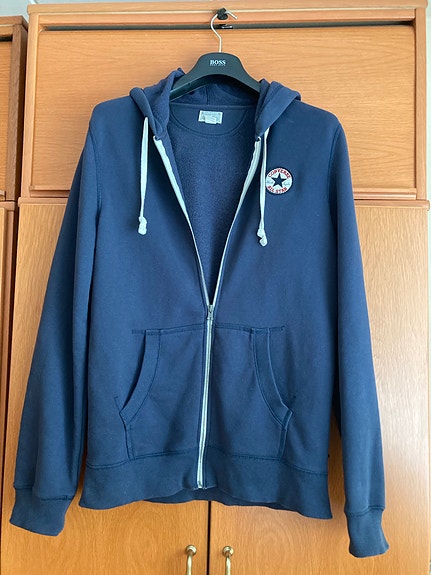 Miesten sininen Converse huppari koko XL