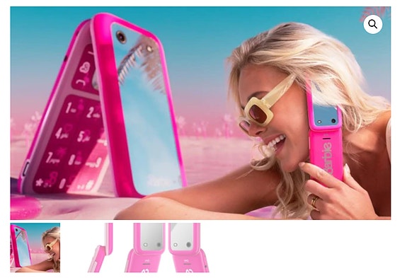 HMD Barbie Phone -peruspuhelin Dual-SIM, pinkki, Mallikappale, Takuu 24KK