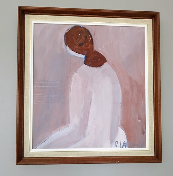 P .LAIHO TAULU Kuva nainen figuuri