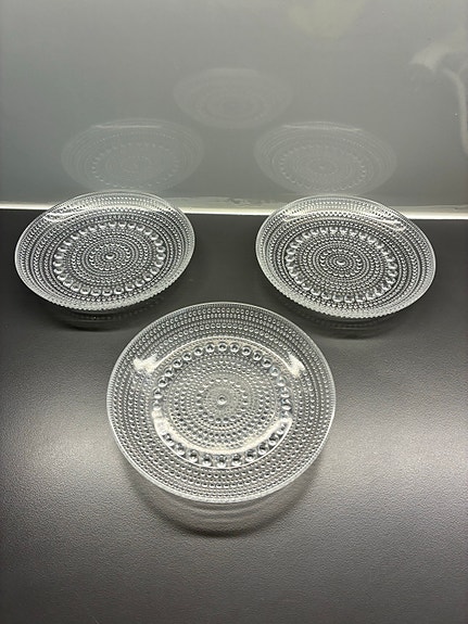 Iittala Kastehelmi lasilautaset 14 cm 3 kpl