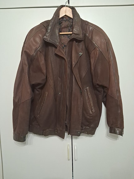 Miesten Vintage nahkatakki