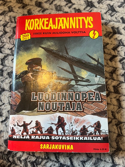 Korkeajännitys Luodinnopea noutaja - sotakirja
