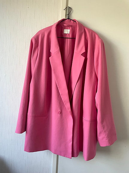 H&M vaaleanpunainen bleiseri 3XL polyesteri