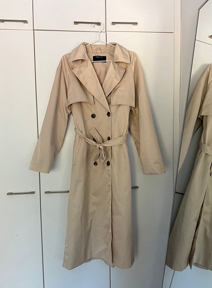sinsay beige trenssi