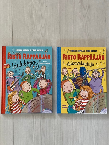 Risto Räppääjän laulukirja ja -elokuvalauluja (2 kpl), mukana cd