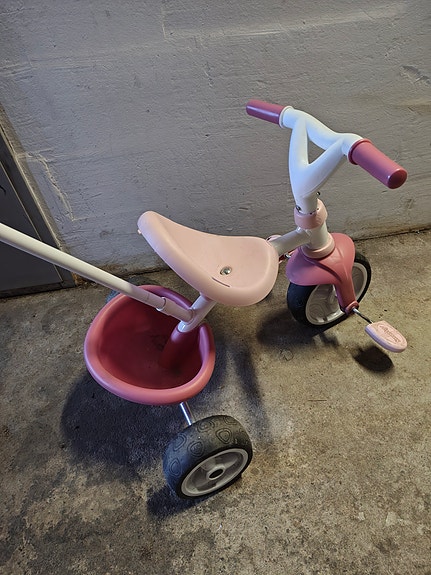 Smoby kolmipyörä 10" pinkki