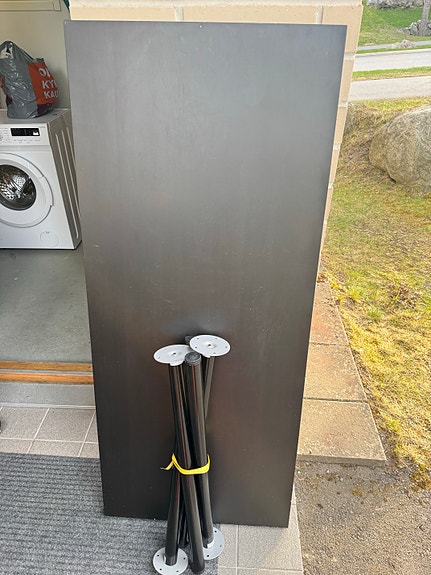 IKEA pöytälevy ja jalat musta