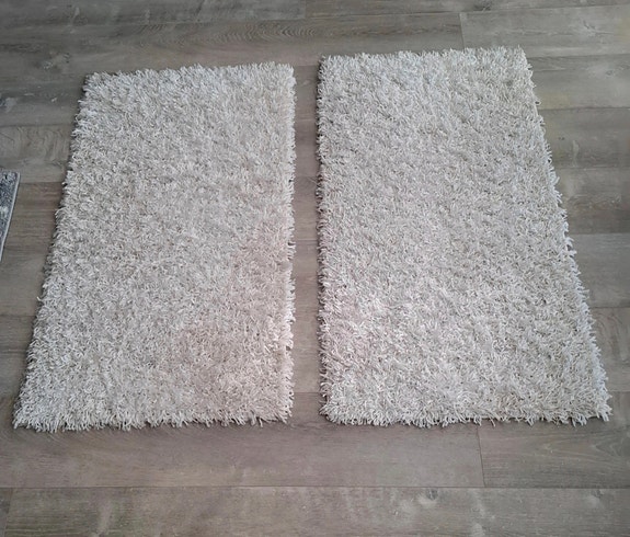 2kpl valkoiset matot