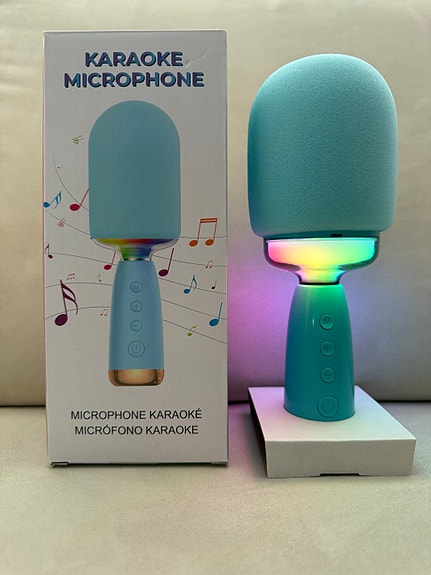 Bluetooth karaoke-mikrofoni led-valoilla