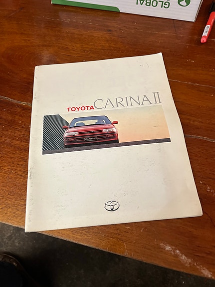 Toyota Carina II esite 1990 / myyntiesite