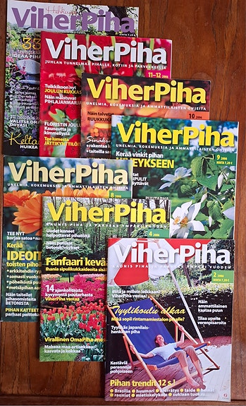 Viherpiha -lehtiä vuosilta 2006 ja 2009 (7 kpl)