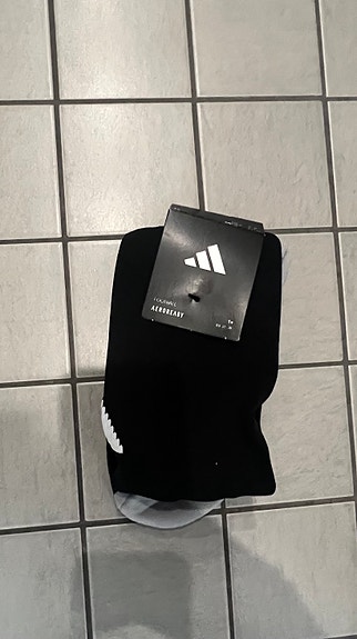 Adidas Performance jalkapallosukat musta/harmaa koko 40-42