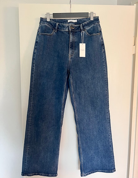 Ninepine Wide Comfort Denim Jeans | Mid Blue, koko XXL/30