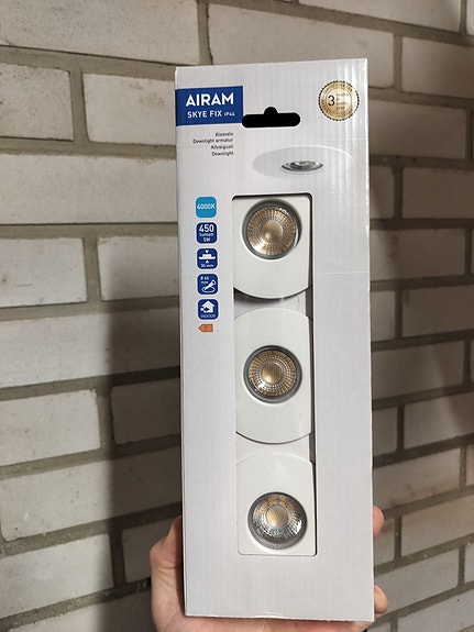 Airam skyefix led spot 3 kpl