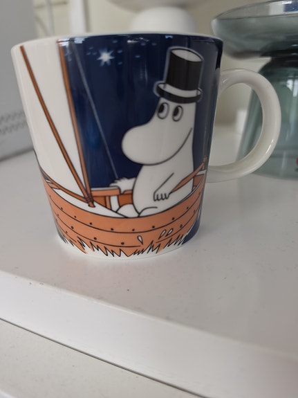 Arabia Muumi muki muumipappa sininen