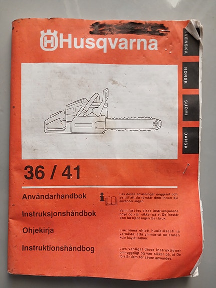 Ohjekirja Husqvarna moottorisahaan