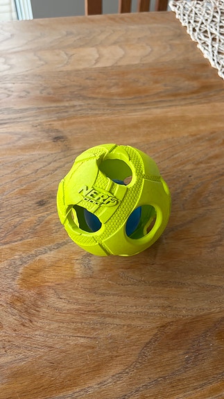 Nerf Dog keltainen koiranlelu pallo