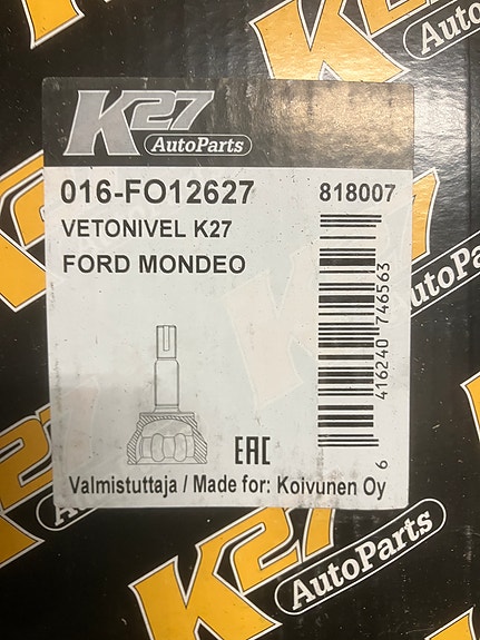 Ford Mondeo III 1.8/2.0 16V Ulompi Vetonivel 01-07