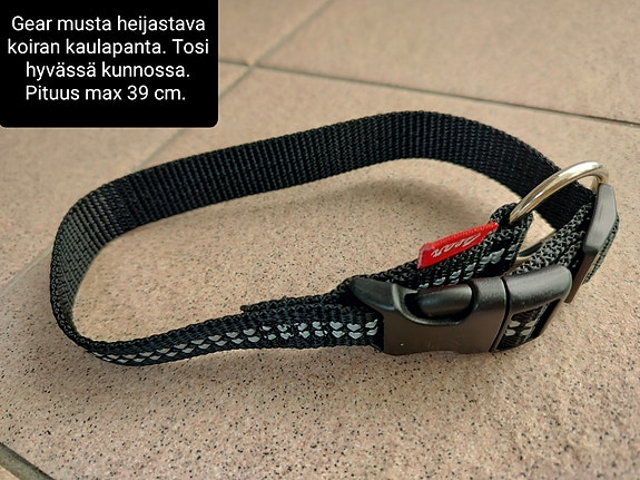 Gear musta koiran heijastinpanta