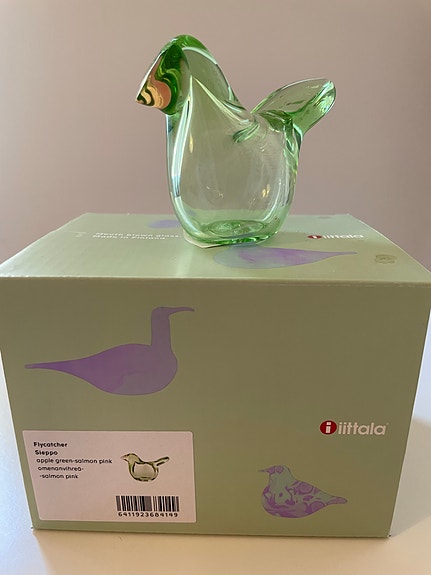 Iittala Birds by Toikka Sieppo lasilintu vihreä-omenanvihreä