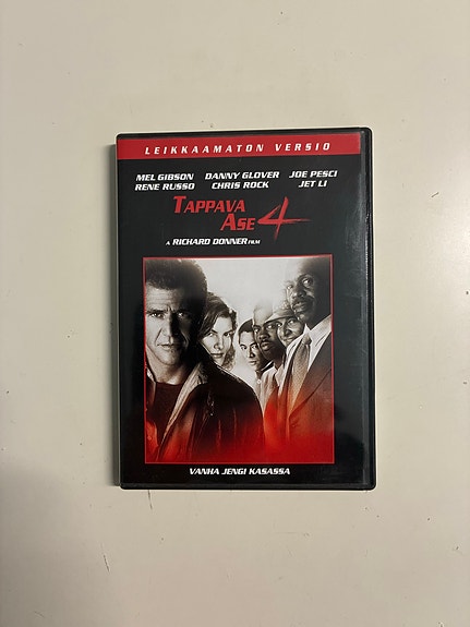 Mel Gibson: "Tappava ase 4", DVD elokuva uncut