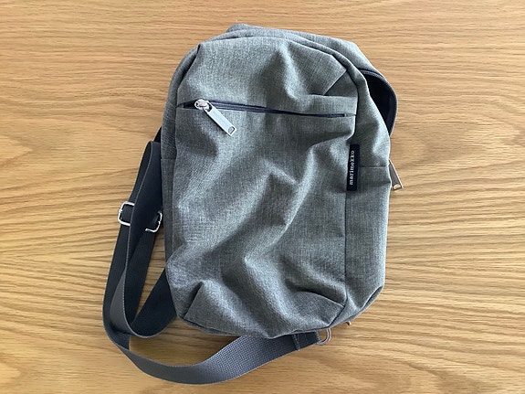 Marimekko harmaa kangas olkalaukku unisex