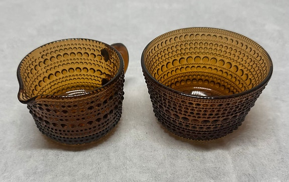 Iittala Kastehelmi Oiva Toikka sokerikko ja kermakko