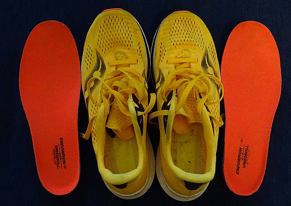 Naisten juoksukengät Saucony Endorphin Pro 2 Keltainen, kerran käytetyt