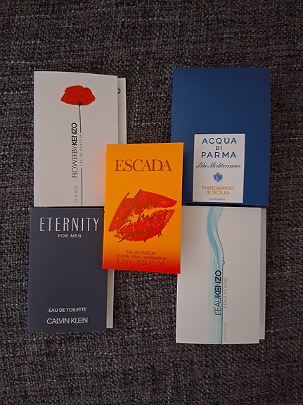 Calvin Klein, Escada, Acqua di Parma, Kenzo hajuvesi