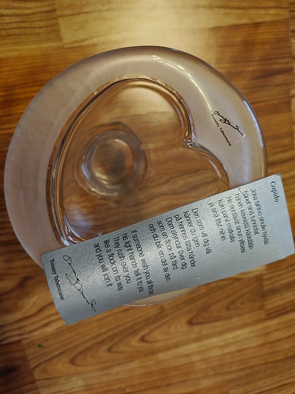 Iittala: Tommy Tabermann: Cupido, lasinen sydänkynttilänjalka