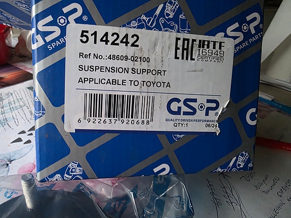 Toyota iskunvaimentimen yläpää GSP 514242