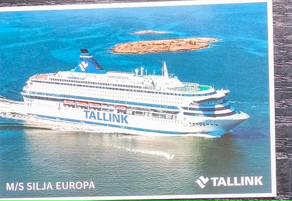Silja Europa Tallink laiva postikortti, 3 kpl