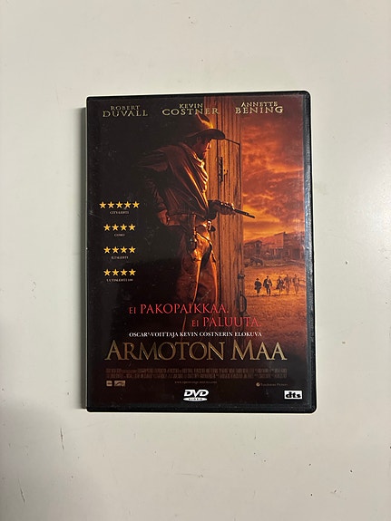 Kevin Costner, Robert Duvall: "Armoton maa - Open Range", DVD-elokuva