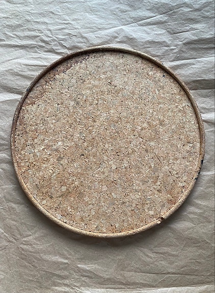 Vintage Pyöreä Tarjotin Korkki, 30cm