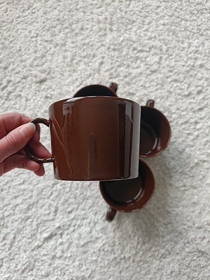 Iittala Teema ruskeat kahvikupit