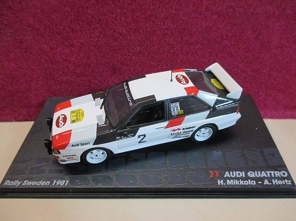 Audi Quattro, Hannu Mikkola, Sweden 1981
