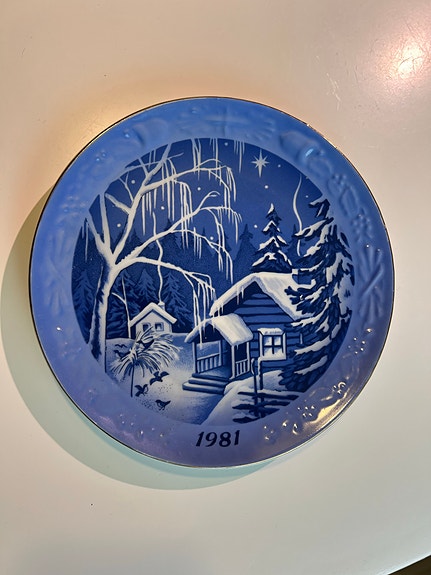 Arabia vuosilautanen 1981 sininen