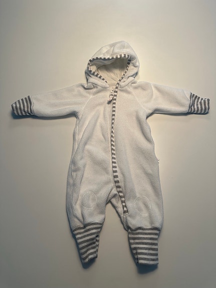 Reima fleece-haalari koko 56 valkoinen unisex