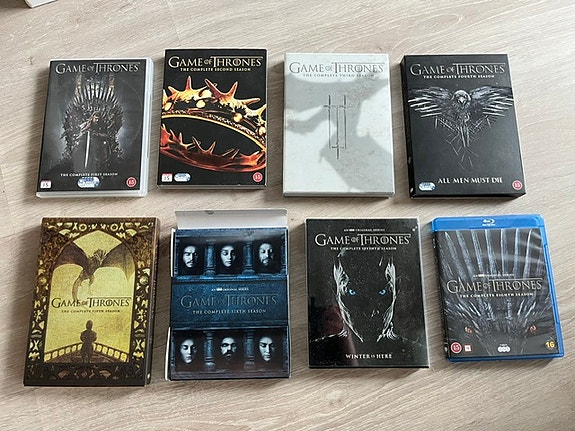 Game of Thrones DVD- ja Blu-ray -kokoelma kaudet 1-8