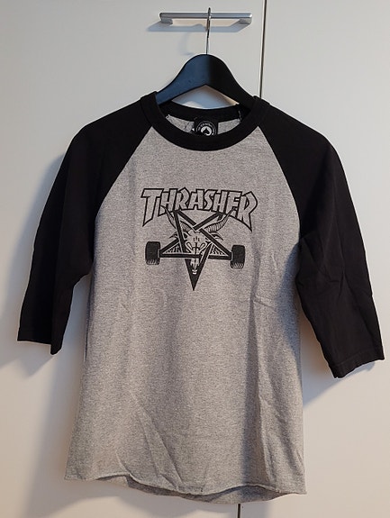 Thrasher T-paita 3/4 hihalla