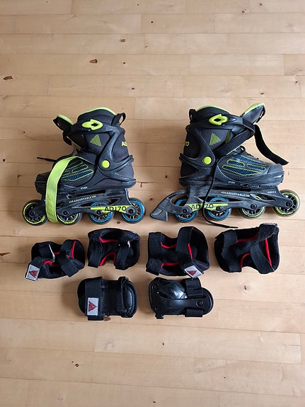 SOC rullaluistimet koko 35–38 musta–lime