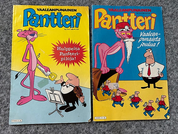 Vaaleanpunainen pantteri -sarjakuvia