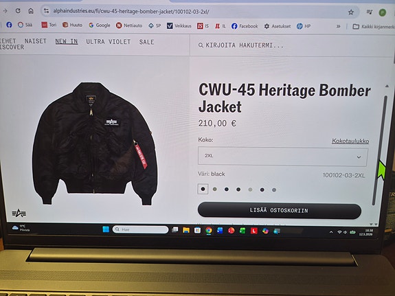 Alpha industries bomber